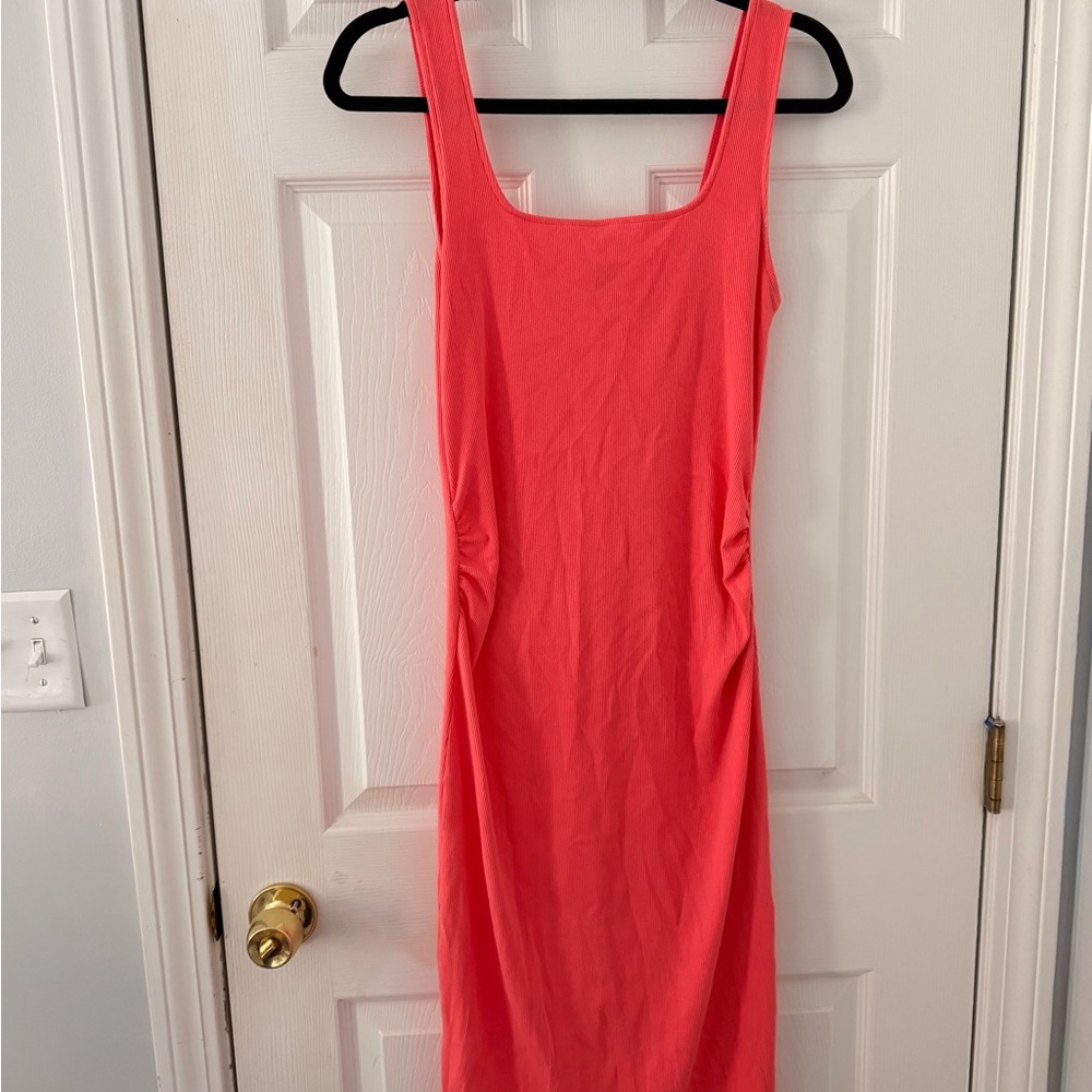 Old Navy Coral Midi Tank Dress